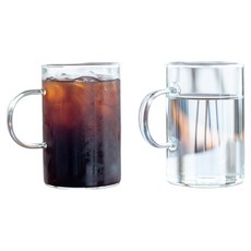 야무진 다용도 내열유리 카페 머그컵 500ml, 투명, 2개 투명, 2개