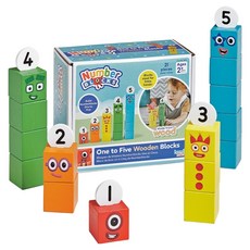 NUMBER BLOCKS 學習資源1-5木質積木 15入 IN96931, 1個