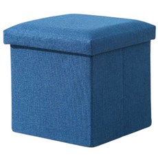 無品牌 收納椅正方形 25 x 25cm 深藍色 可折疊收納椅凳, 1個