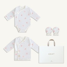 BABY&I 夏天嬰兒包屁衣+肚衣+手套 出生禮物組
