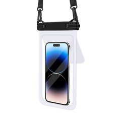 OMG 雙倉手機防水袋 7.5英吋, 白色, 1個