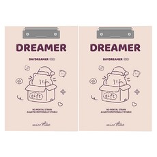 골드팡 귀여운 캐릭터 A4 서류문서 클립보드, 굿밤, 2개