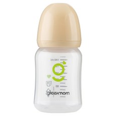 greenmom PP薄型無手把奶瓶, 1個, 140ml, 莉莉米色