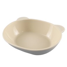 SiliPot 鉑金矽膠熊讚造型碗/學習餐碗, 1個, 小麥黃