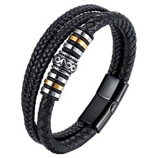 Sun&Dream十字架十字手鍊 19cm, 1個, 黑色搭扣
