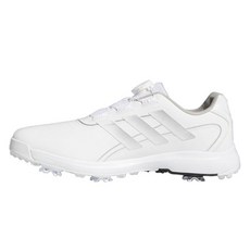adidas 愛迪達 Golf Traction Lite Max Boa 男款高爾夫球鞋, 白色白邊線, 舒適穩定, 255mm