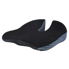 HONDONI 新款5D汽車高機能增高護腰臀坐墊/辦公坐墊 Q12-BL 43.5 x 43.5 x 13.5cm, 1個, 透氣藍黑