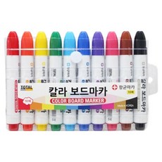 TOTAL White Board 彩色白板筆10色組, 混和顏色, 1組