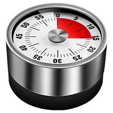 OMG 磁吸機械式料理計時器, 1個, 白色