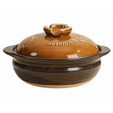 ONE TWO POT 萬土燒 嚕嚕米 MOOMIN 日式燉煮多功能湯鍋 古銅 2L, 22cm, 1個