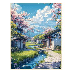 Taminayo時尚DIY繪畫組 30*40cm, 1套, 天堂