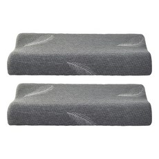 Ishur 伊舒爾 石墨烯釋壓記憶枕 工學護頸型, 2個, 灰色