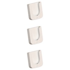 Minune遙控器磁鐵貼片簡易壁掛勾 白色, 3個