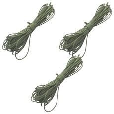 Khohimo PU皮革蠟手鍊項鍊DIY工藝繩 10m*1mm 5W0427, 3個, 綠色