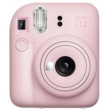 FUJIFILM 富士 instax Mini12即時相機 花朵粉色+底片100入+透明保護殼+馬卡龍2層相冊 隨機出貨+Logo收納包 隨機出貨組, 1套, 單品