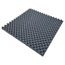 Dr.House玄關門自助施工磁吸式雞蛋型難燃隔音墊吸音板 25*25cm 25T, 1個, 炭灰色