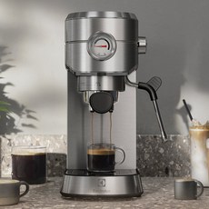 Electrolux 伊萊克斯 極致美味 500 半自動義式咖啡機, 冰河銀壓力計款, E5EC1-31ST
