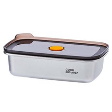 cook power 鍋寶 微氧系列可微波316不鏽鋼保鮮盒 600ml, 1個, 不鏽鋼色