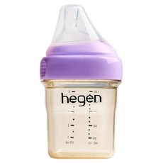 헤겐 PPSU 애착젖병 + 꼭지 세트, 퍼플, 150ml, 1세트