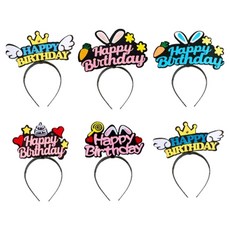 TODAY LIVING LED生日髮箍 6種組 W99060A, 1套, 混色