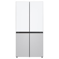 [색상선택형] LG전자 오브제컬렉션 609L 4도어 냉장고 메탈 디오스 AI 상냉장 하냉동 방문설치, M616MQR0M1