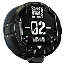bebehome 機甲風汽車啟動鍵保護蓋, 1個, 黑色02
