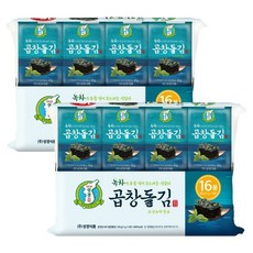 지도표성경김 녹차 곱창돌김, 4g, 32개