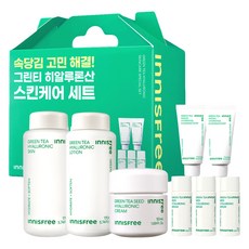 이니스프리 그린티 히알루론산 스킨케어 3종 세트, 1세트