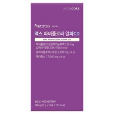 뉴트리코어 맥스 파비플로라 알파CD, 14회분, 1개