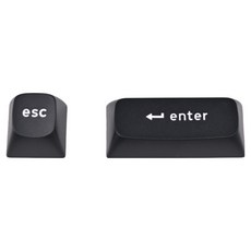 키크론 OSA 더블샷 PBT 키보드 교체용 커스텀 포인트 키캡 ESC + ENTER 세트, 블랙, JM-242