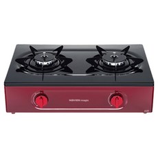 나비엔 매직 가스레인지 2구 방문설치, GRF-1322PD(와인레드), LPG
