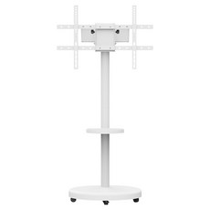더함 삼탠바이미 이동식 TV스탠드 화이트 대형 600 x 400 mm, 1개, MS64-241L-W