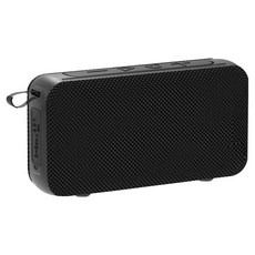 로이체 핸즈프리 FM라디오 지원 휴대용 LED 블루투스 스피커, 블랙, BTS-340