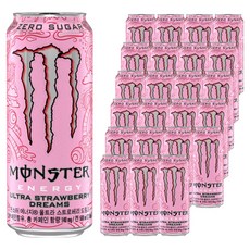 몬스터에너지 드링크 울트라 스트로베리 드림즈, 500ml, 24개