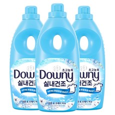 다우니 실내건조 초고농축 섬유유연제 코튼 & 프레시 비누, 1.05L, 3개