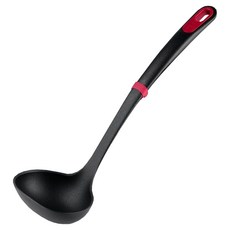 테팔 키친웨어 인지니오 플러스 국자, 블랙 + 레드, 1개