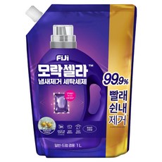 피지 모락셀라 냄새제거 세탁세제 뽀송한 코튼향 리필, 1L, 1개