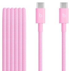 Apple Beats C타입-C타입 우븐 케이블 MK8P4ZP/A, 1.5m, 파워 핑크, 1개