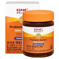 GNCSELECT 유산균 제로 슈가 구미, 180g, 60정, 1개