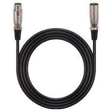 로이체 프리미엄 캐논 암수 XLR 마이크 연장 케이블, RCM-XLR2, 블랙, 1개