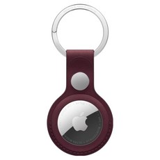 Apple 정품 에어태그 파인우븐 키링, 버건디, 1개
