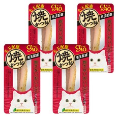 INABA CIAO 啾嚕 鰹魚燒魚柳條, 綠茶消臭配方, 新鮮土佐清水直送, 鰹魚風味, 4條