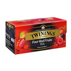 TWININGS 唐寧茶 四紅果茶 - 香甜四紅果風味茶, 2g, 25包, 1盒