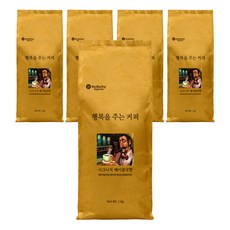 맥널티커피 행복을 주는 커피 시그니처 헤이즐넛향 분쇄 원두커피, 1kg, 5개