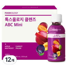 푸드올로지 톡스올로지 클렌즈 48시간 ABC Mini, 12개, 180ml