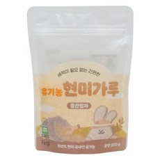 퍼기 유아용 유기농 현미가루 중간입자 중기, 200g, 1개