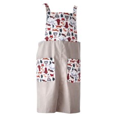 in Blooom 印花樂 交叉圍裙, 棉製 W105xL87cm, 肩帶長82cm, 105 x 87cm, 印花樂 Soupy Tang/寵物派對