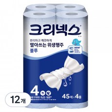 크리넥스 빨아쓰는 위생행주 블루, 45매, 12개