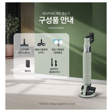 삼성전자 BESPOKE 제트 AI 청소기 250W VS25C970DWS 고객직접설치, 새틴 세이지 그린