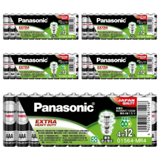 Panasonic 4號電池, 12顆, 5組